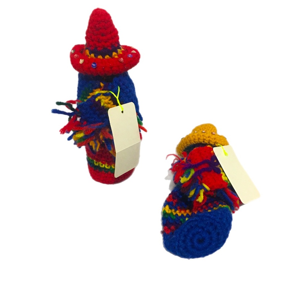 Small Crochet Hot Sauce Cover